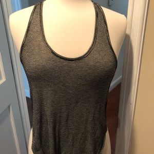 Sans Snuci Tobi Striped High Low Tank Top Small